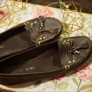 Gianni Bini Brown Tassel Loafer Flats Size 8.5